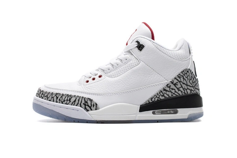 Free Line 3 Cement Retro Jordan  Throw 923096-101 White 1112